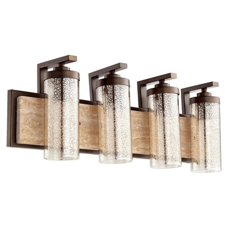 Quorum Julian 4Lt Vanity Oiled Bronze 503-4-86